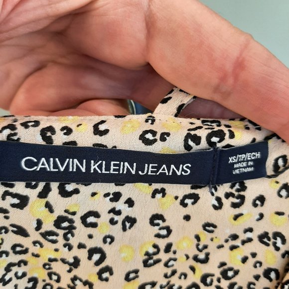 Brand New Calvin Klein Jeans Animal Print Sundress MSRP $79.50 - Picture 8 of 13